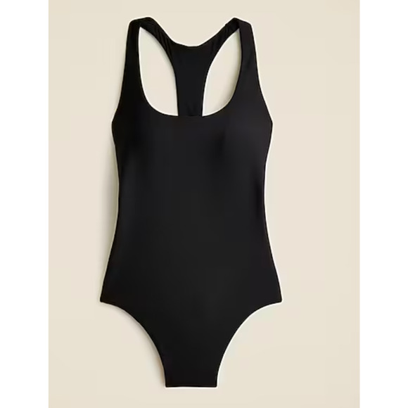 J Crew Gail One Piece Classic Sculpt Swim Suit 14 Black NWT CI680 J.Crew - Picture 6 of 7